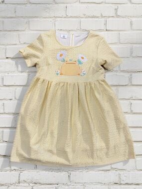 Rainylune Sunny Butter Yellow Froggy Mini Dress Size M